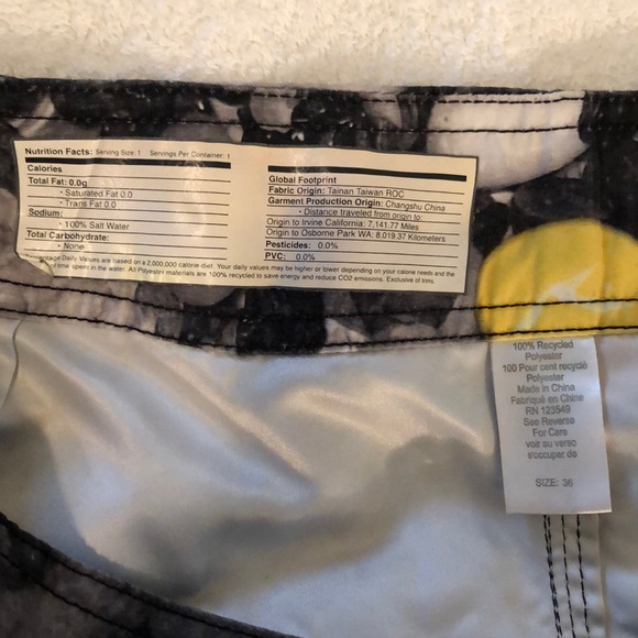 Men’s Board Shorts, Rusty Size 36W - Picture 7 of 7